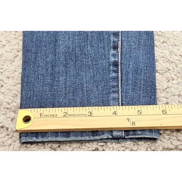 Sundance Womens Primrose Denim Jeans Straight Fit Blue Boyfriend Boho 29 x 28.5 - Picture 15 of 15